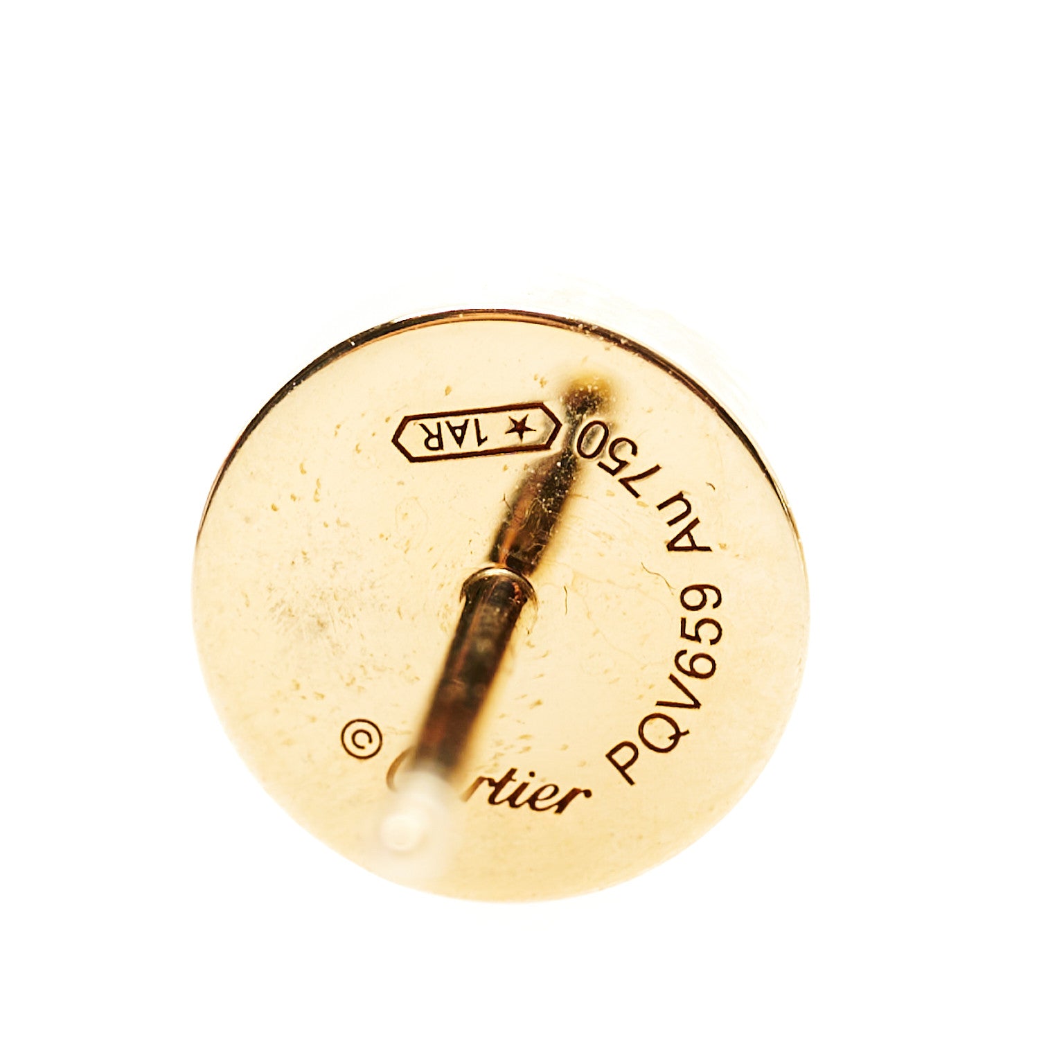 Cartier 18K Yellow Gold LOVE Earrings 4 of 6
