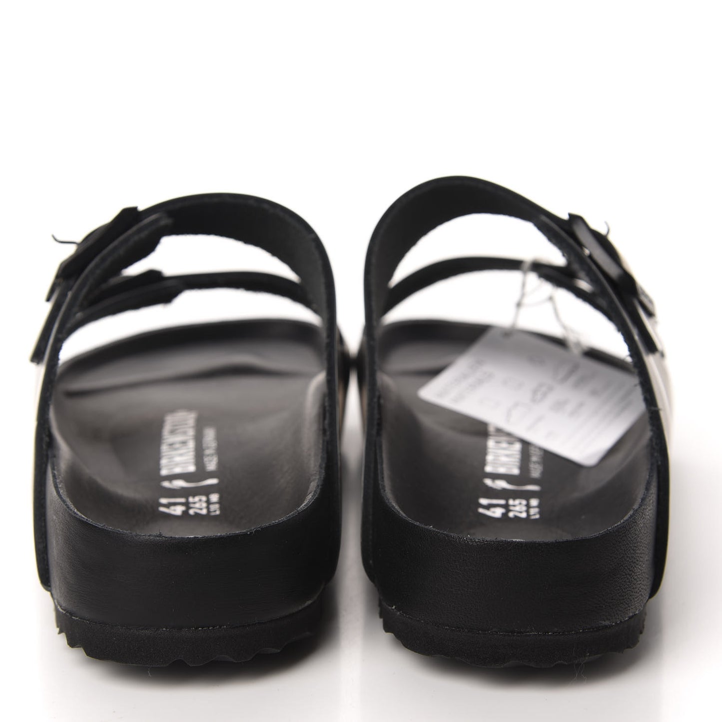 Calfskin VLTN Birkenstock Slide Sandals 41 Black