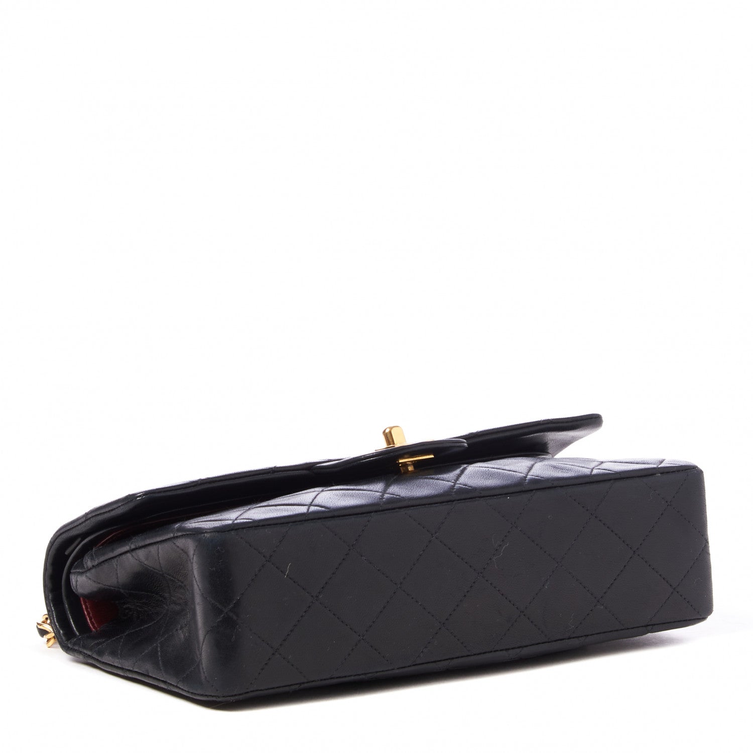 Chanel Lambskin Quilted Small Double Flap Black 3 of 9
