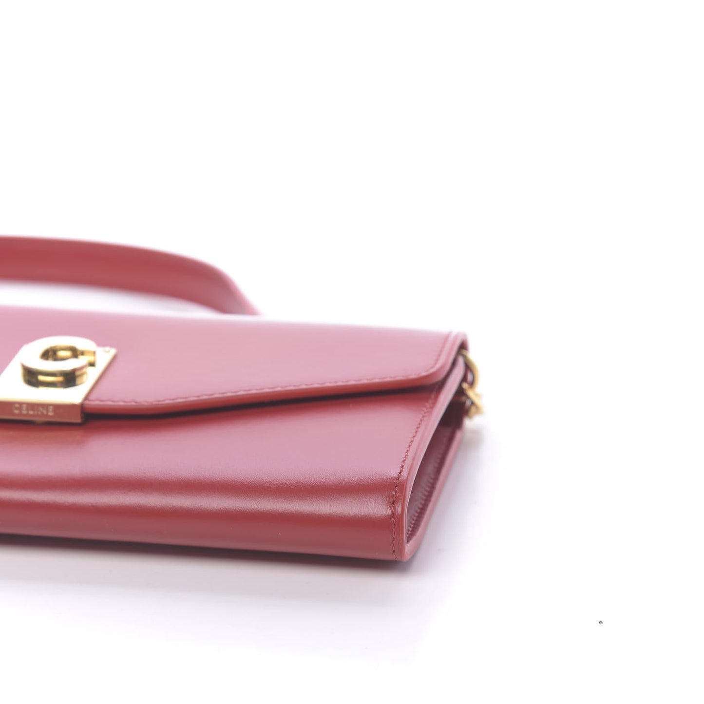 Calfskin C Wallet On Chain Bag Red