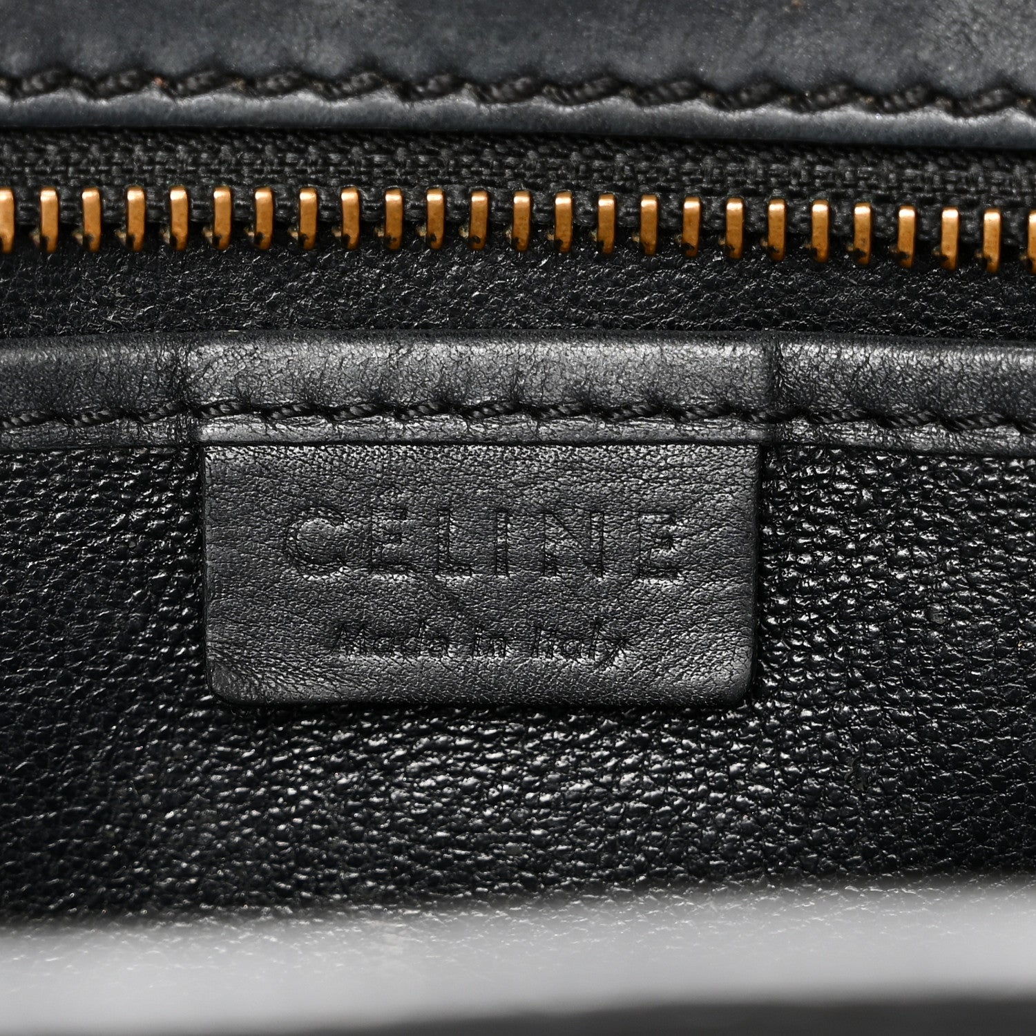 Celine Smooth Calfskin Nano Luggage Black 6 of 12