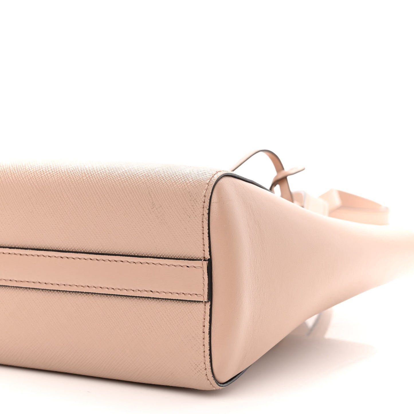 Saffiano Soft Calfskin Small Zippered Tote Cipria
