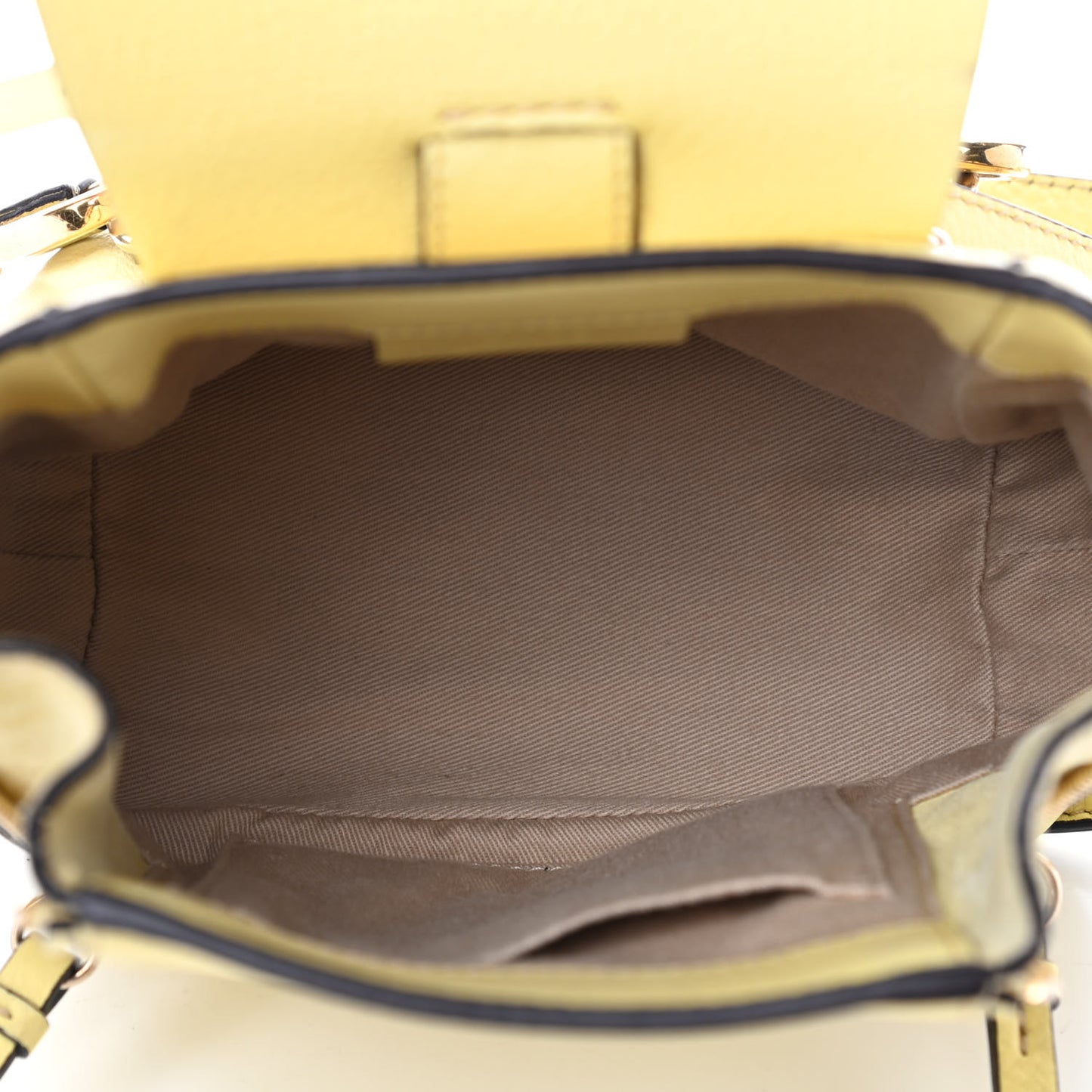 Suede Calfskin Mini Faye Backpack Lemonade
