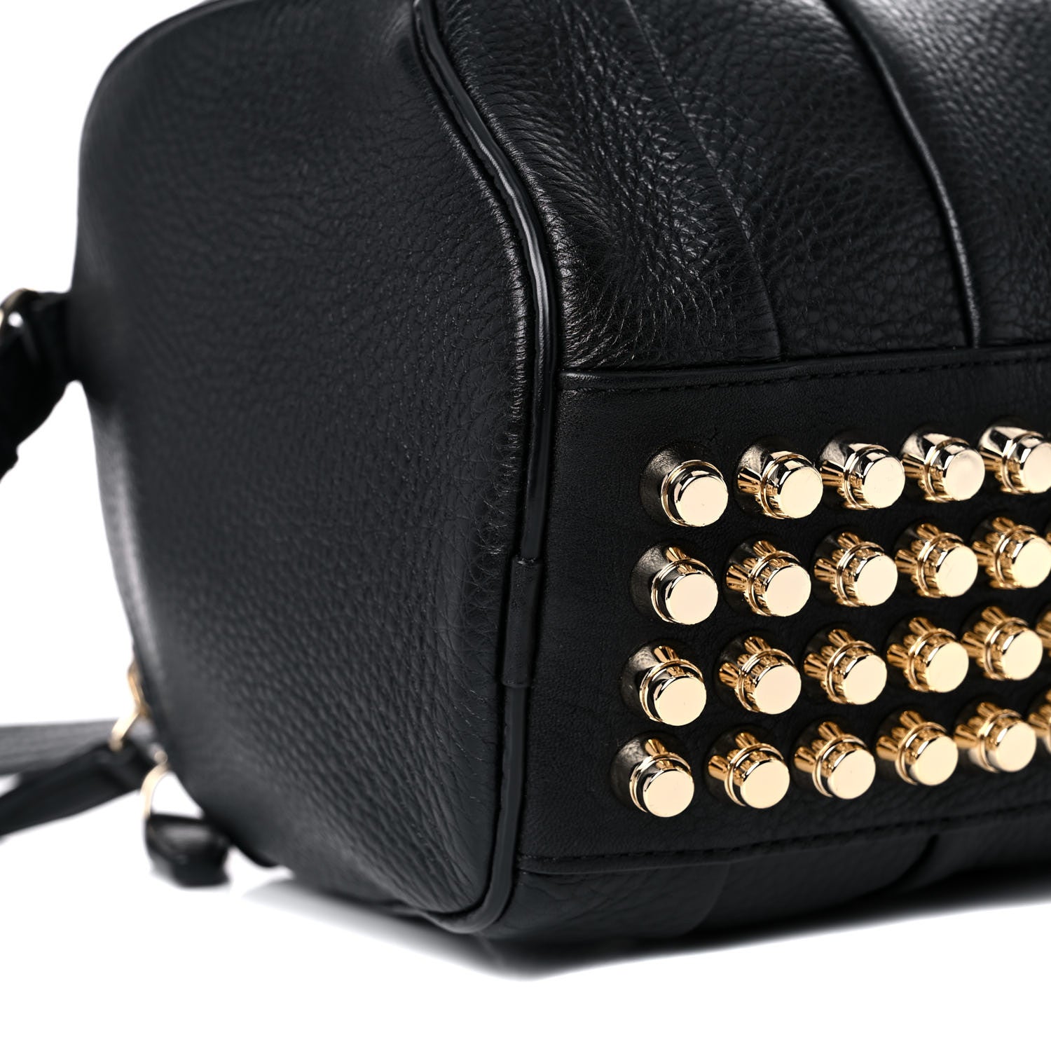 Alexander Wang Pebbled Lambskin Mini Rockie Black Pale Gold Hardware 5 of 8