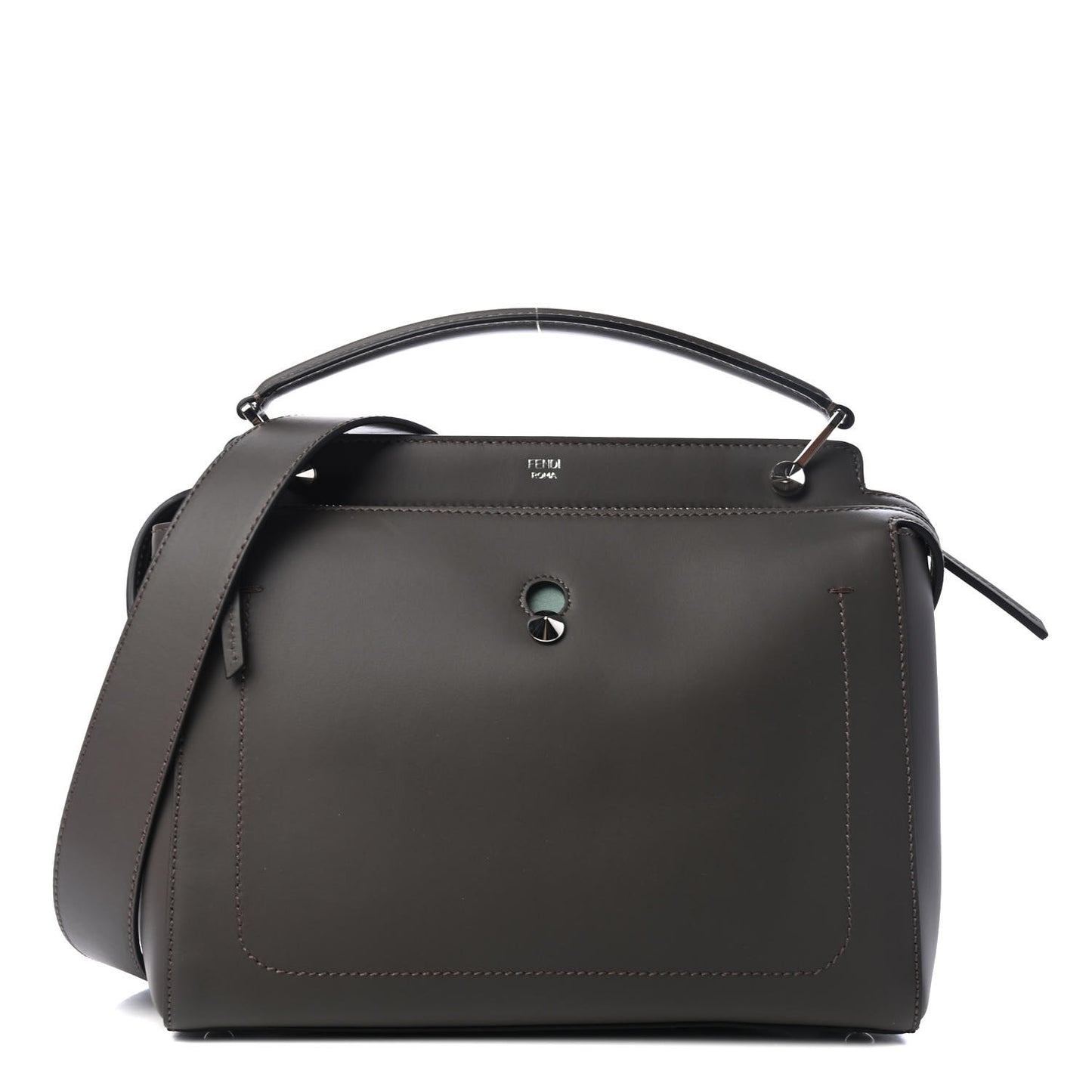 Vitello Baltico Dolce DotCom Satchel Carbone Menta