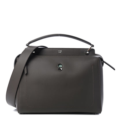 Fendi Vitello Baltico Dolce DotCom Satchel Carbone Menta 1 of 4