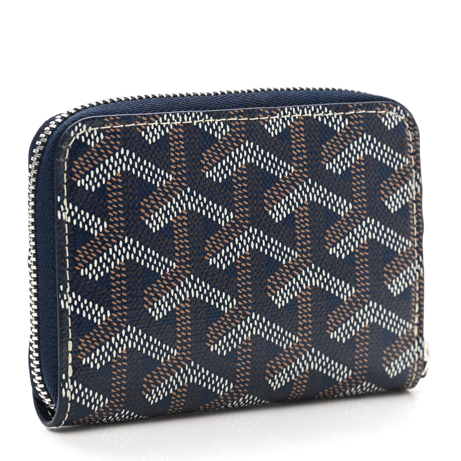 Goyard Goyardine Matignon PM Wallet Navy 3 of 7