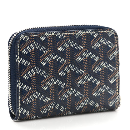 Goyard Goyardine Matignon PM Wallet Navy 3 of 7