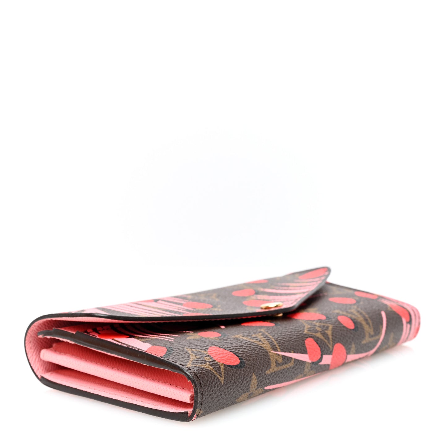Monogram Jungle Dots Sarah Wallet Sugar Pink Poppy