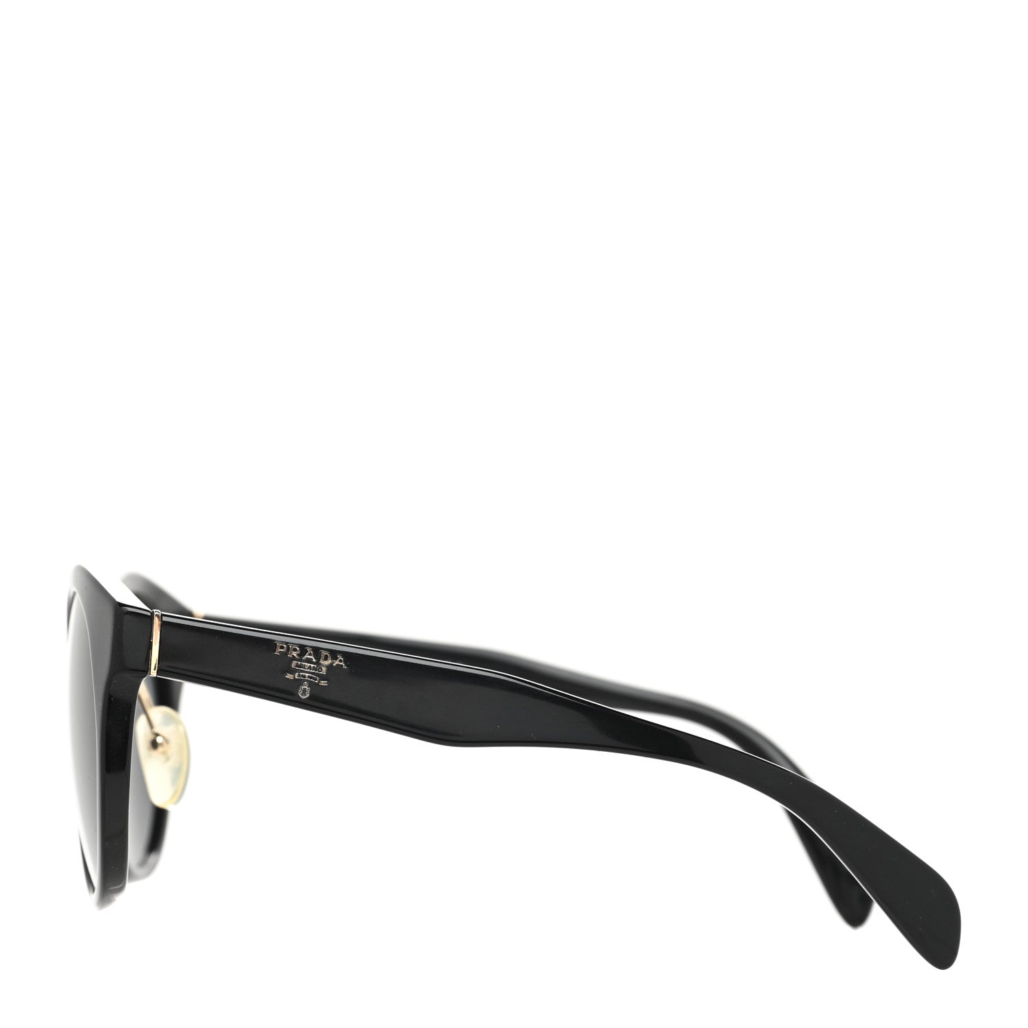 Prada Round Sunglasses SPR 05T Black 3 of 7