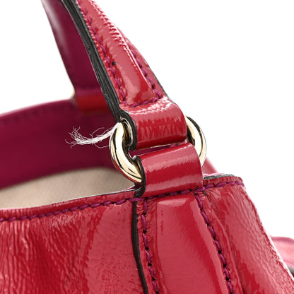 Gucci Patent Small Soho Shoulder Bag Bright Bougainvillea 11 of 14