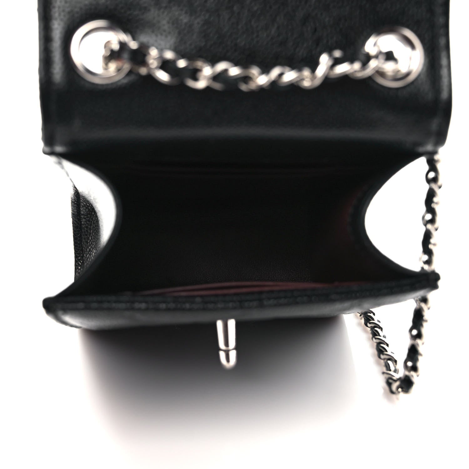 Chanel Caviar Quilted Classic Phone Holder Black 5 of 10