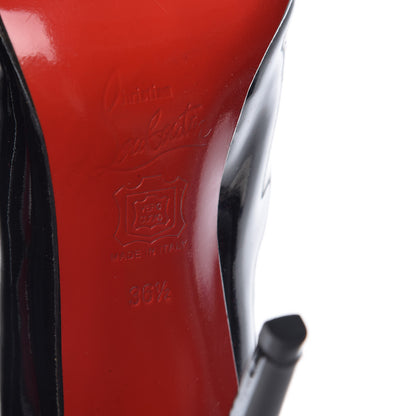Christian Louboutin Patent Calfskin 100 Tall Boots 36.5 Black 6 of 10