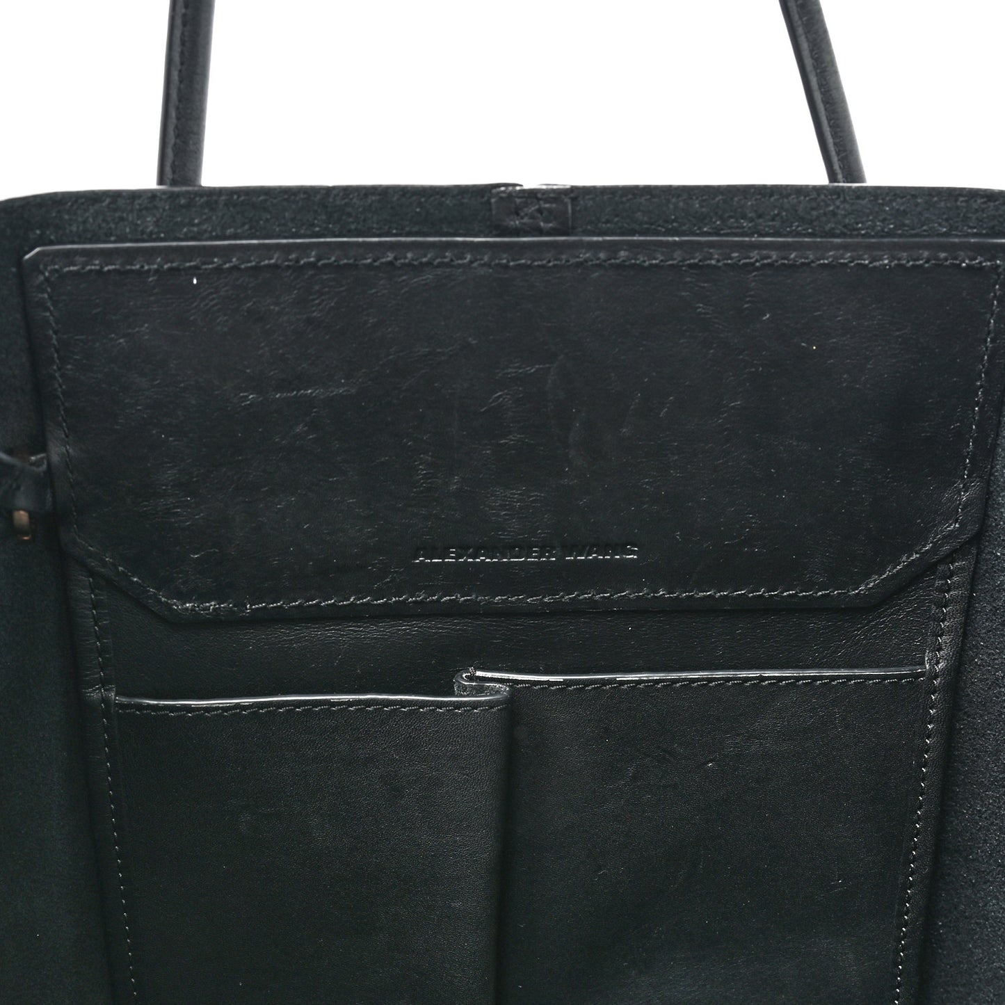 Pebbled Calfskin Large Prisma Skeletal Tote Black Rose Gold Hardware