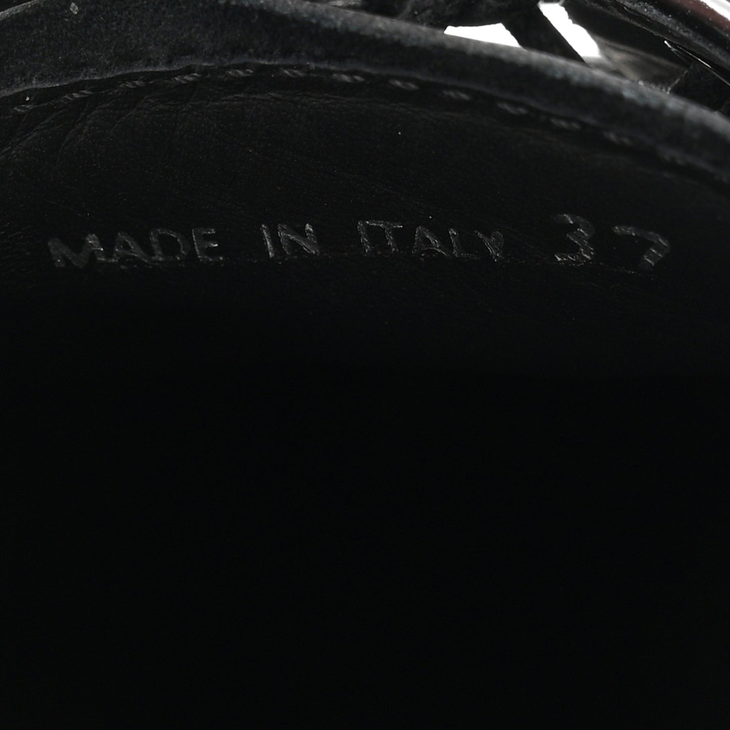 Spazzolato Lace Up Derby Platform Loafers 37 Black