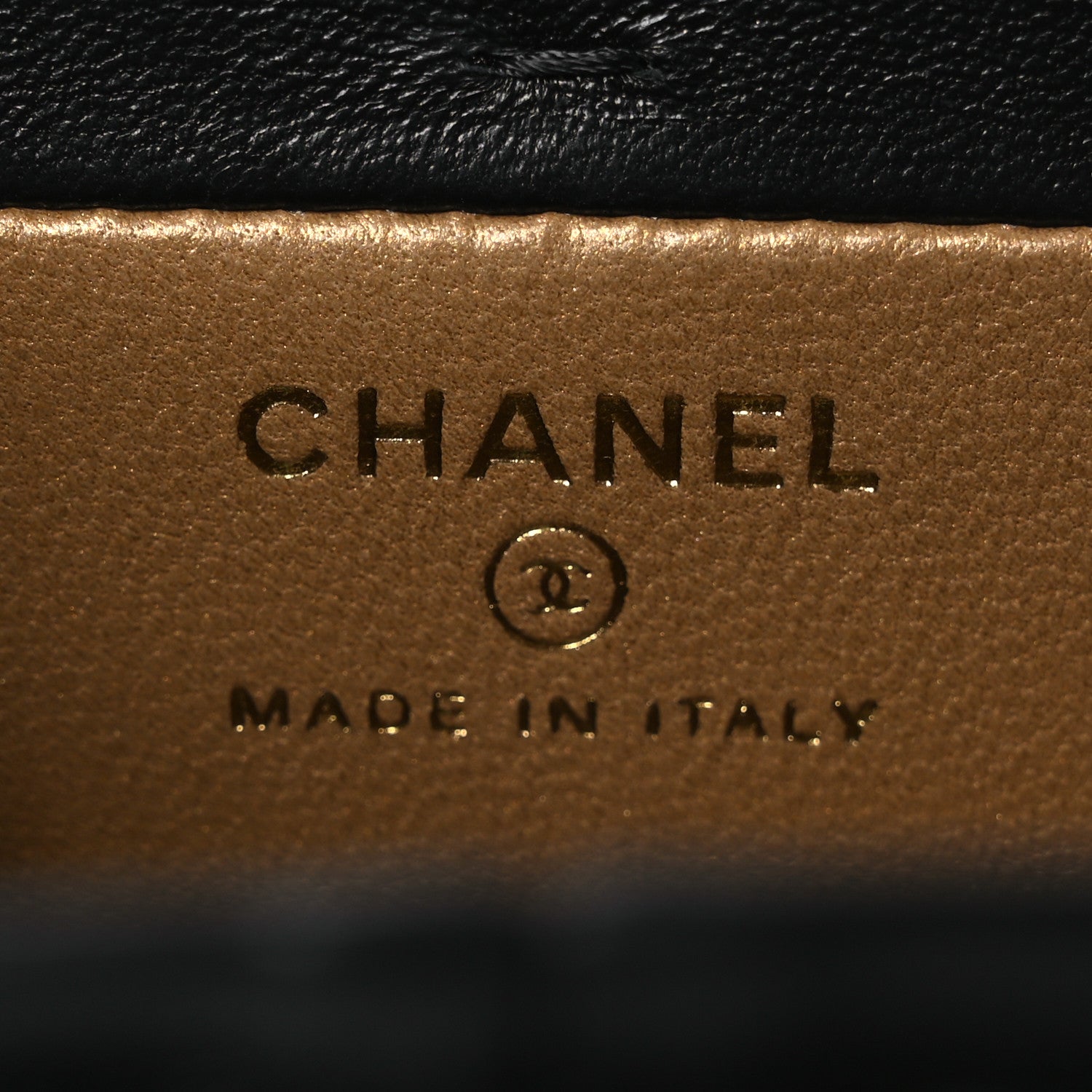 Chanel Lambskin Quilted Vanity Clutch With Chain Black 6 of 11