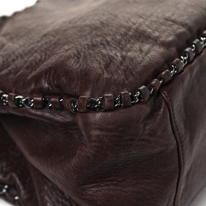 Chanel Lambskin Chain Hobo Brown 10 of 19