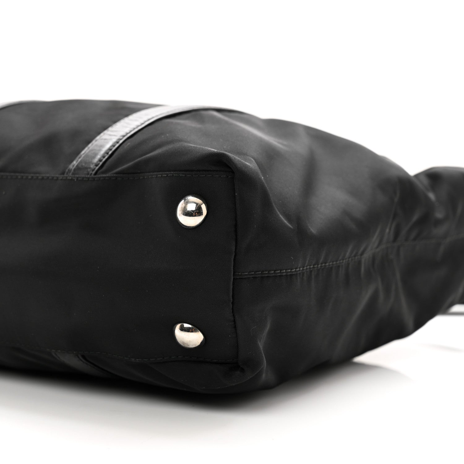 Prada Tessuto Nylon Saffiano Tote Black 9 of 9