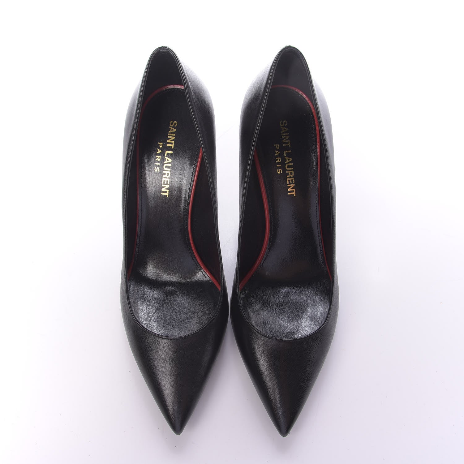 Saint Laurent Calfskin Anja 85 Pumps 36 Black 6 of 10