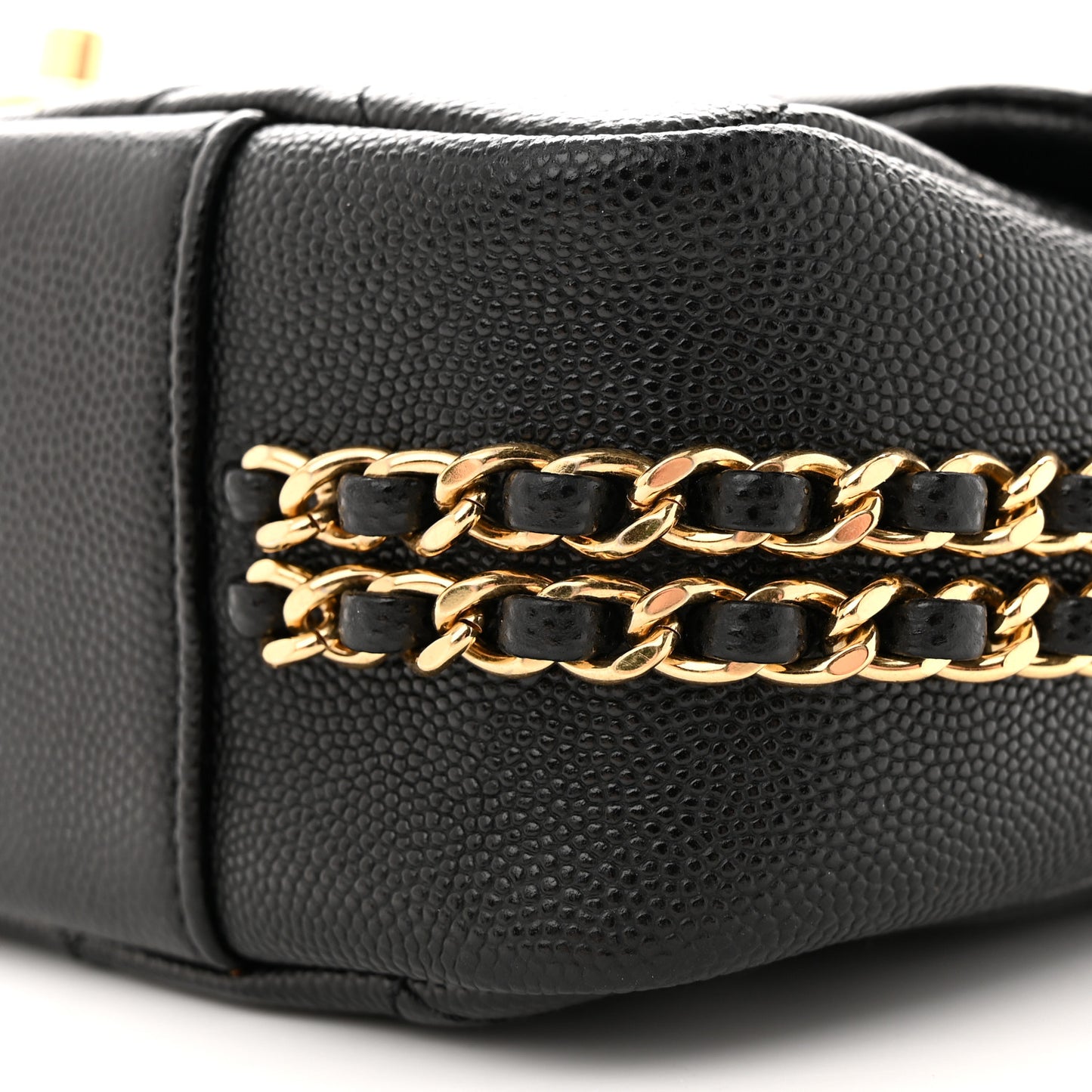Caviar Quilted Small CC You Flap Black