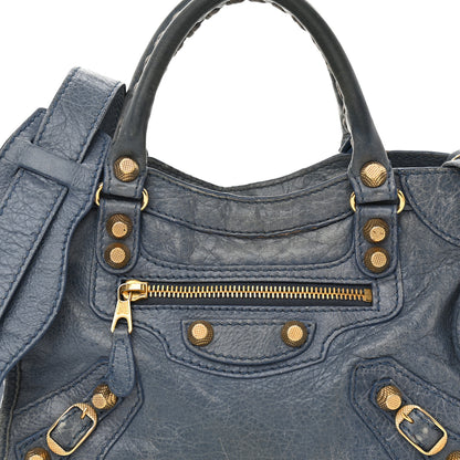 Balenciaga Agneau Giant 12 Gold Hardware Mini City Bleu Persan 8 of 17