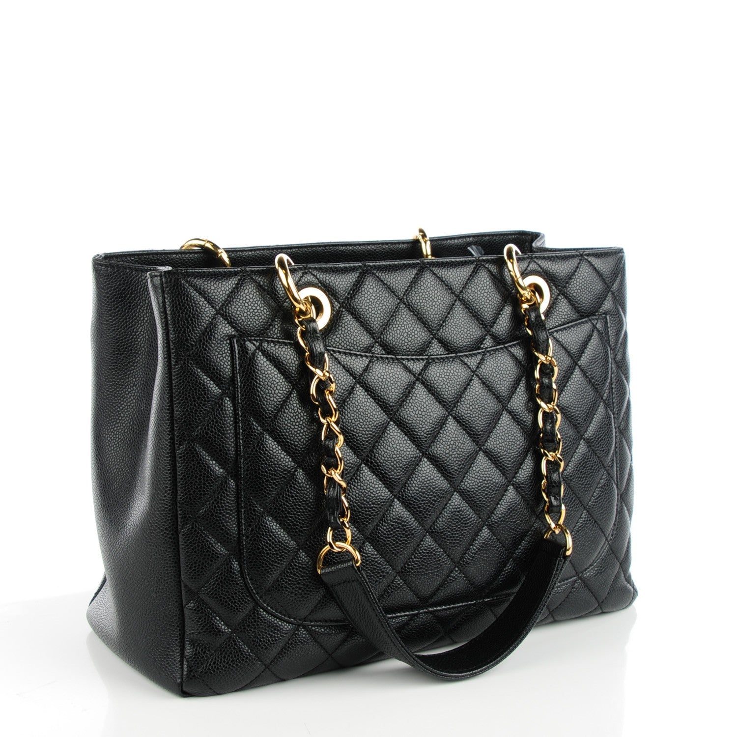 Chanel Caviar Quilted Grand Shopping Tote GST Black 3 of 7