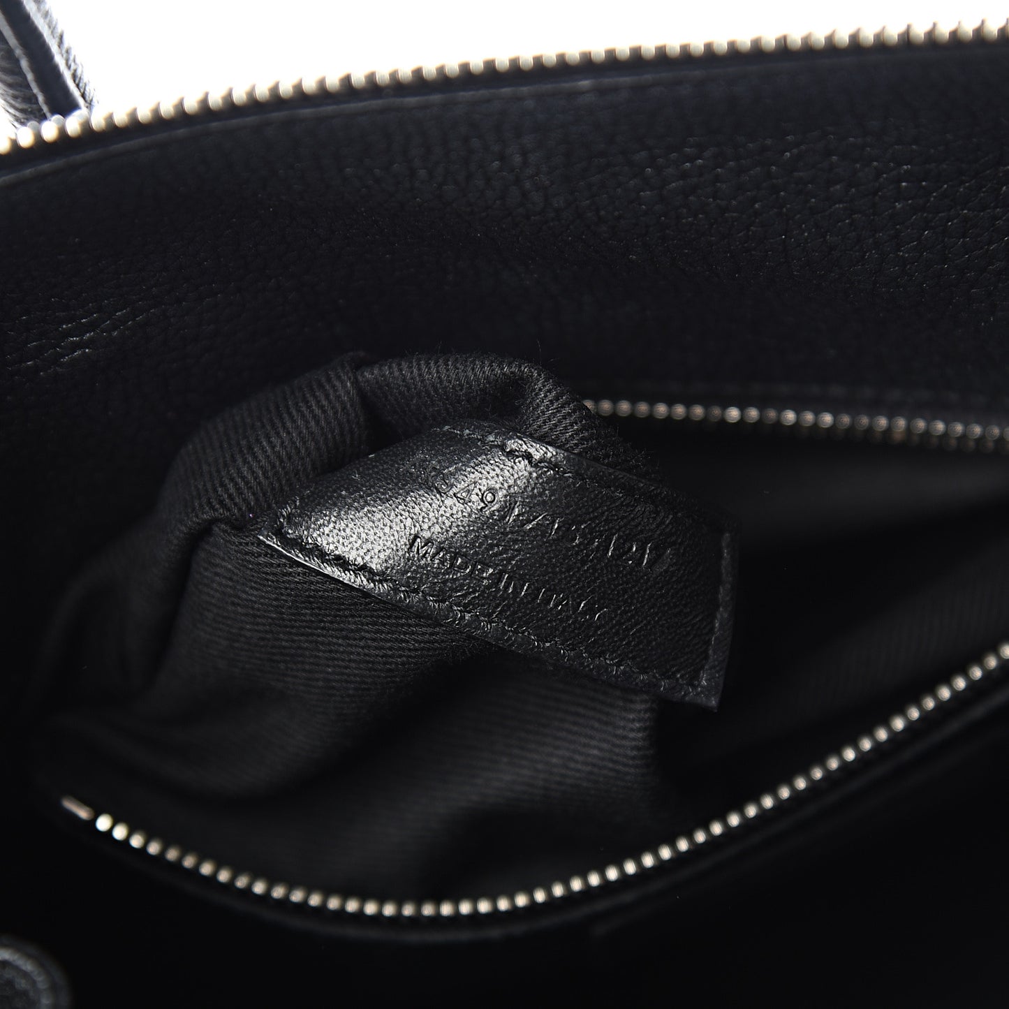 Grained Calfskin Baby Sac De Jour Souple Black