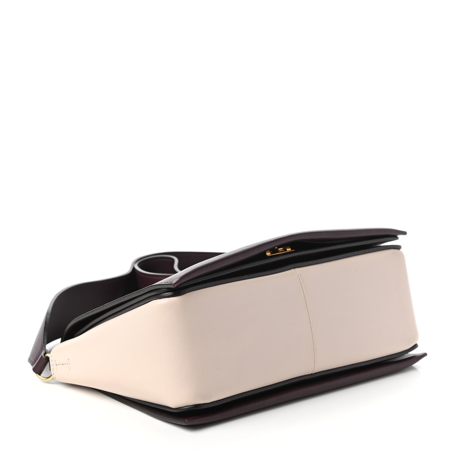 Celine Shiny Smooth Calfskin Medium Frame Shoulder Bag Velvet Desert 4 of 10