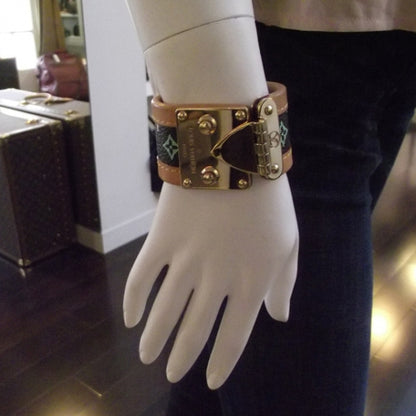 Louis Vuitton Monogram Multicolor S Lock Bracelet Noir 2 of 5