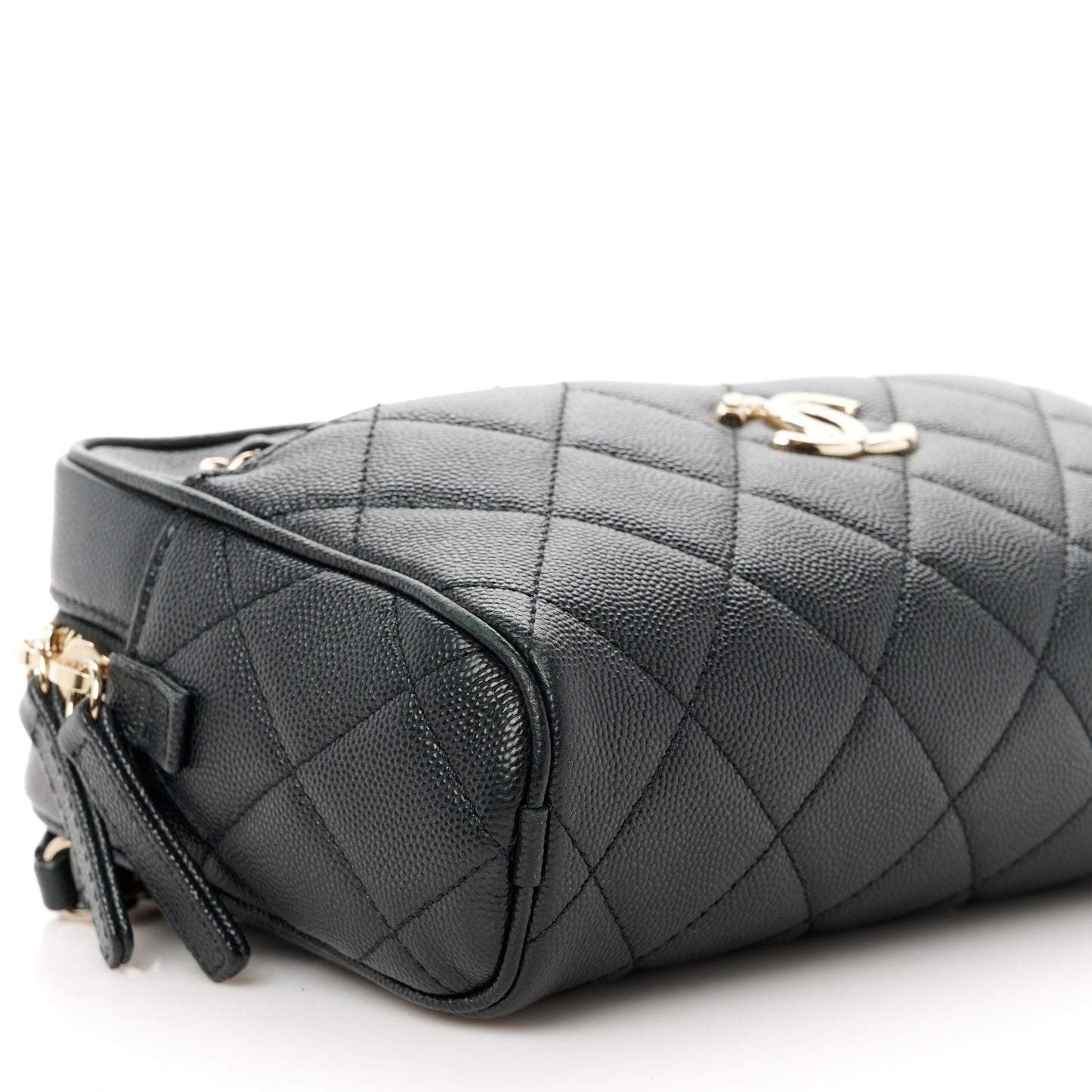 Caviar Quilted Small In & Out Camera Case Black