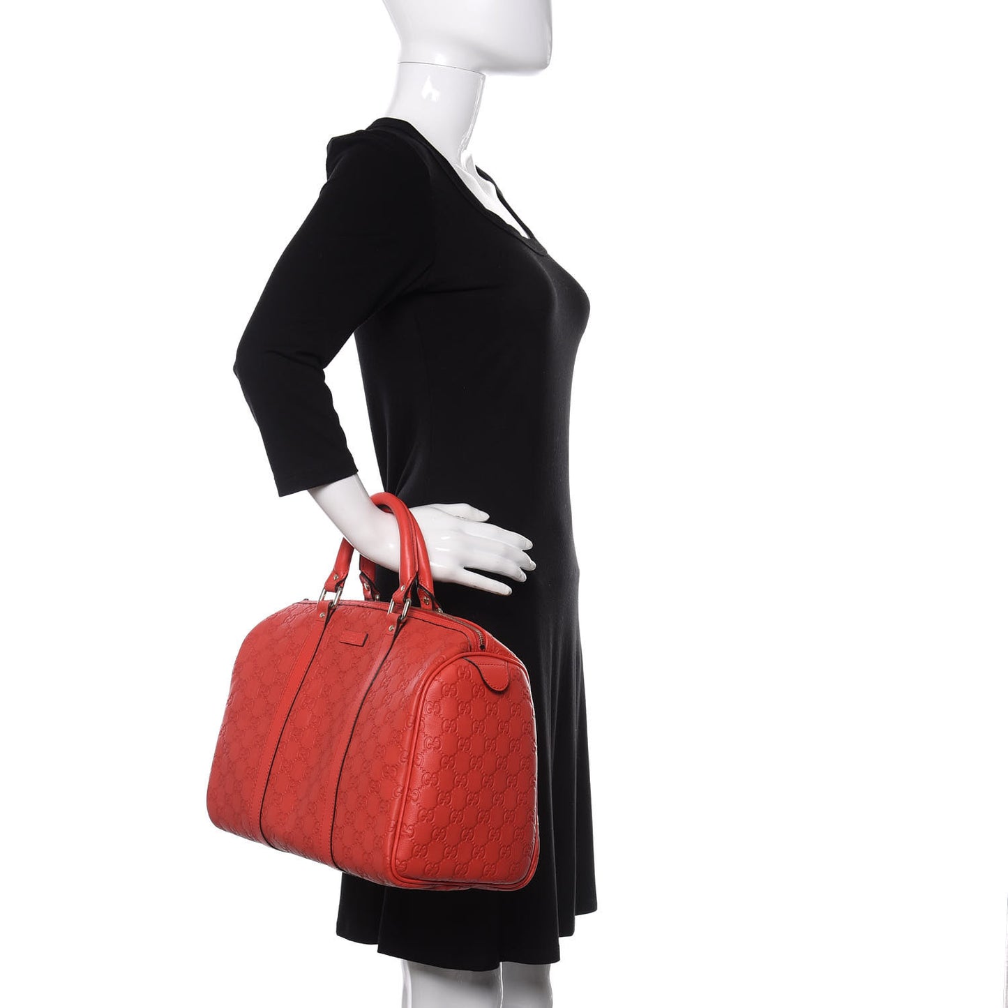 Guccissima Vitello Tender Medium Joy Boston Sporting Red
