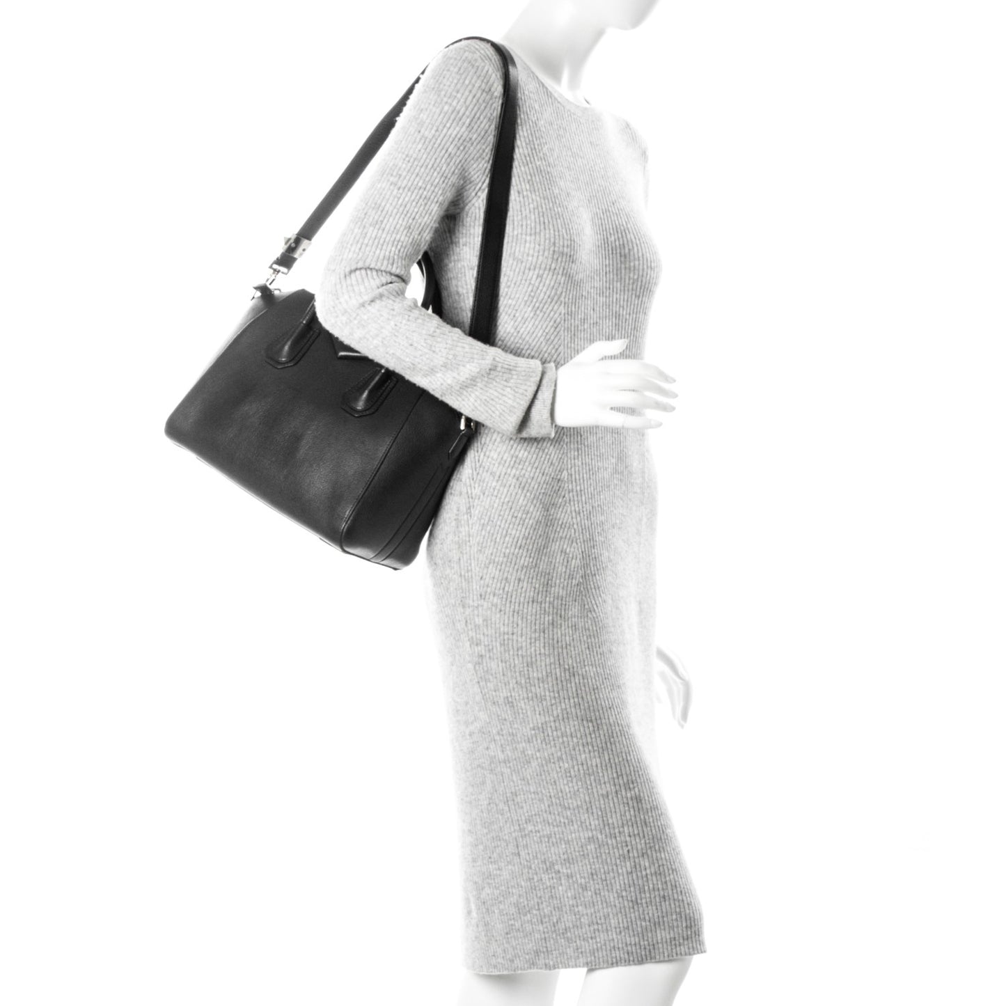Sugar Goatskin Small Antigona Black