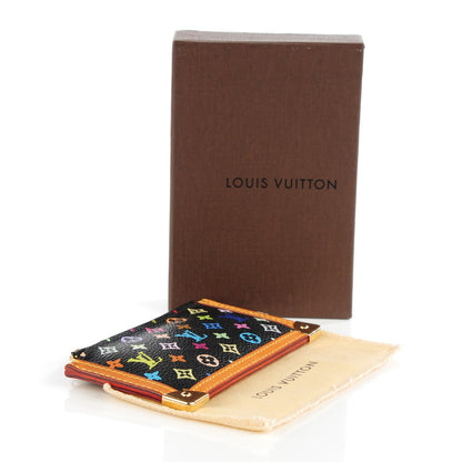 Louis Vuitton Monogram Multicolor Key Pouch Black 4 of 7