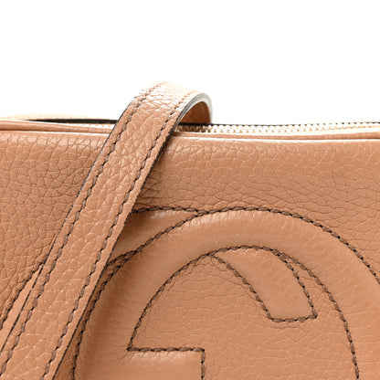 Gucci Pebbled Calfskin Small Soho Disco Bag Camelia 8 of 10