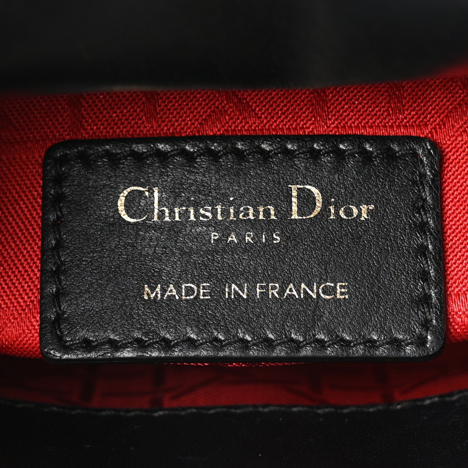 Christian Dior Lambskin Cannage Mini Lady Dior Black 6 of 9