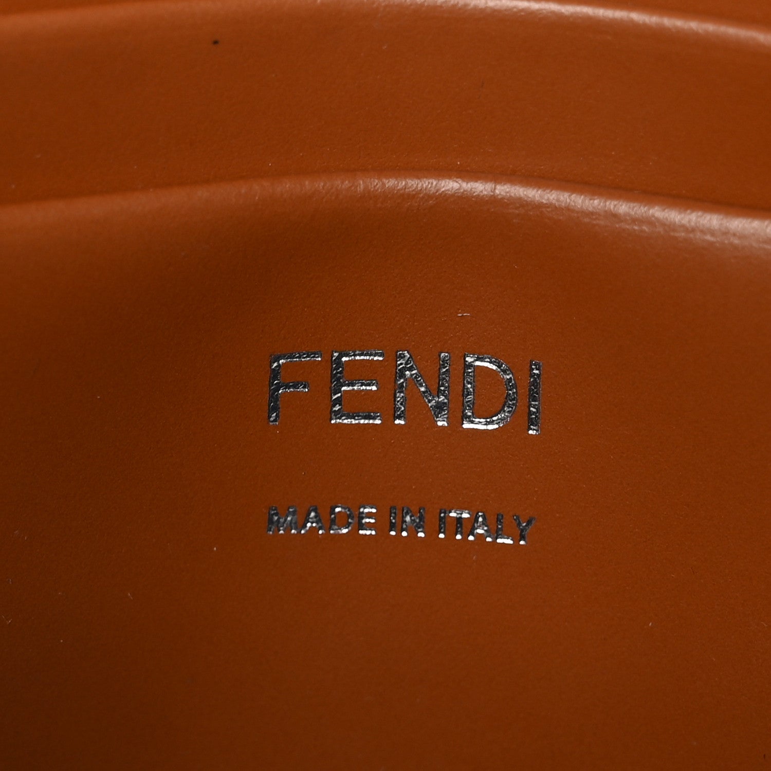 Fendi Denim Vitello King FF Embroidered Mini Baguette Denim Chiaro Brandy 6 of 12
