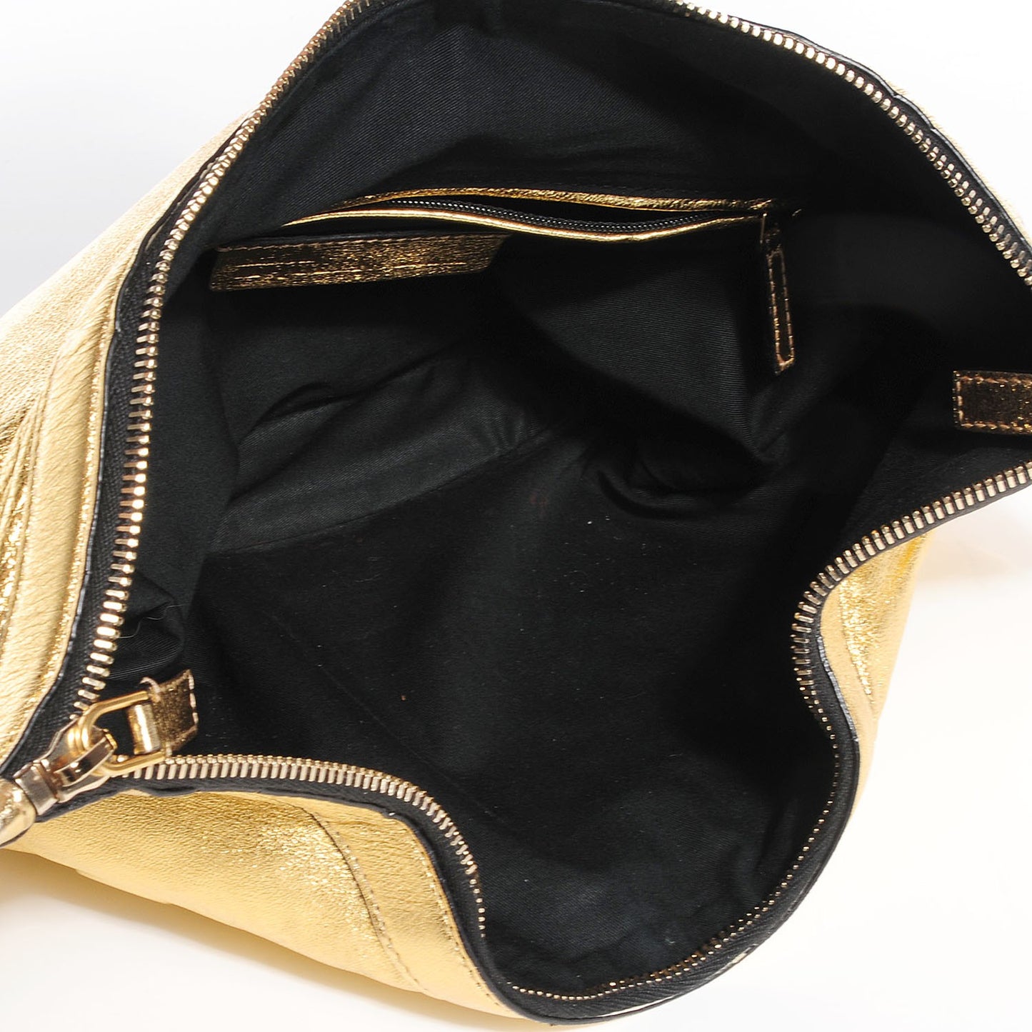 Lambskin De Manta Clutch Gold