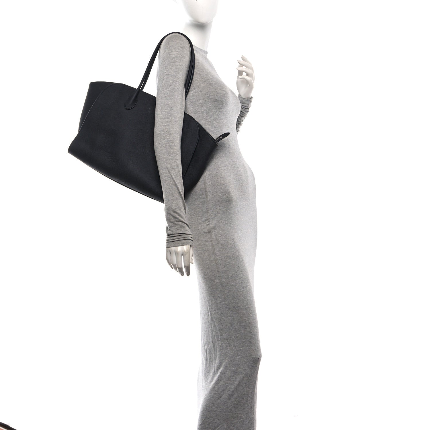 The Row Matte Grained Calfskin Marlo 14 Seaborne 2 of 9