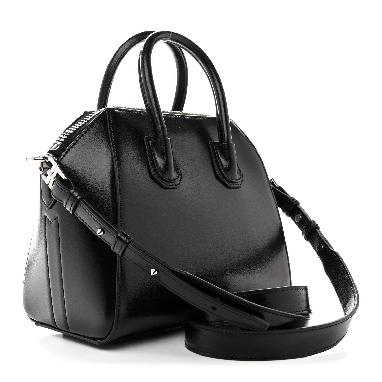 Givenchy Shiny Lord Calfskin Mini Antigona Black 3 of 13