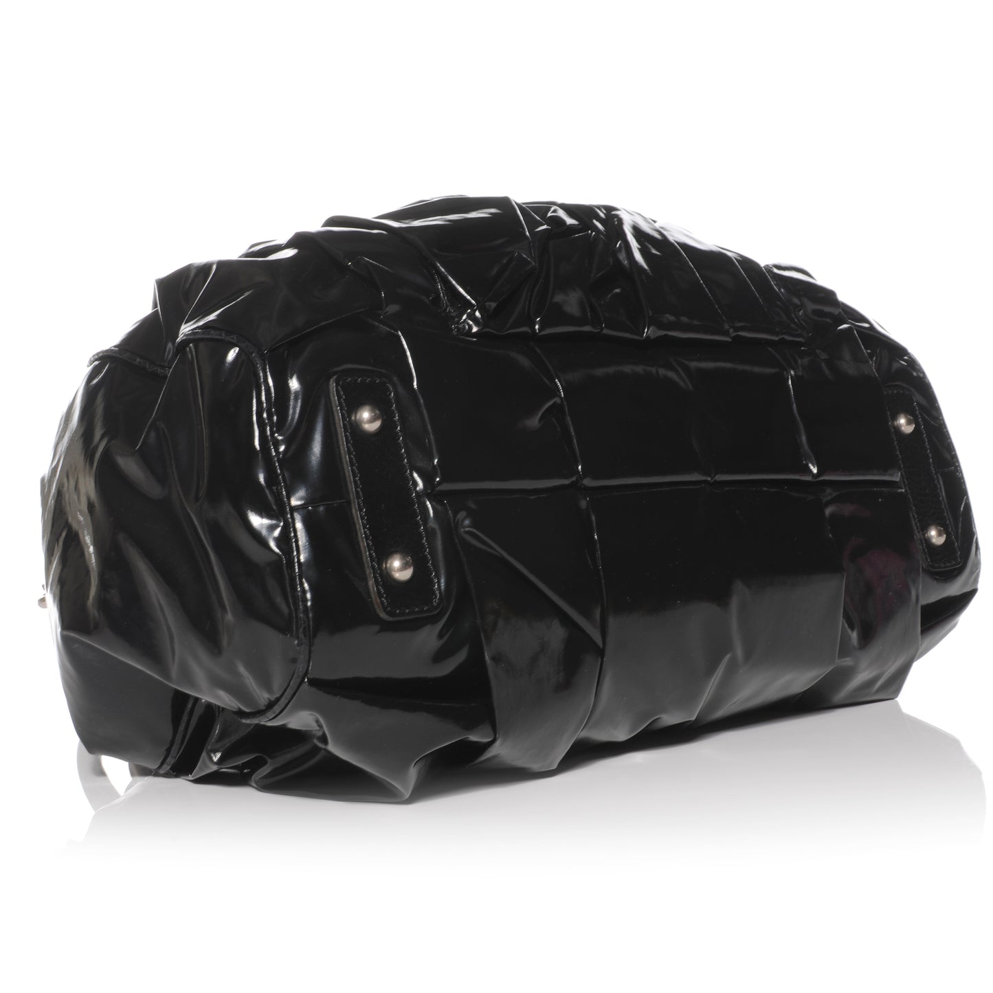Vinyl and Leather Parachute Stam Black