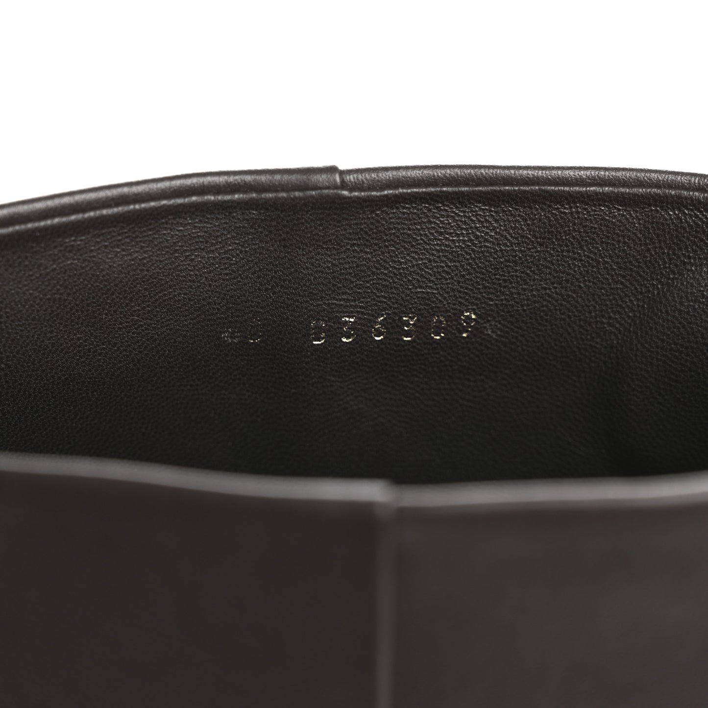 Calfskin CC High Boots 38.5 Brown