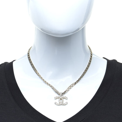 Chanel Crystal CC Multi Strand Chain Necklace Gold 2 of 6