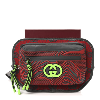 Gucci Jersey GG Monogram All Over Sporty Belt Bag Green Grey Multicolor 11 of 11