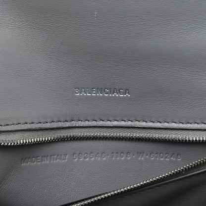 Balenciaga Shiny Calfskin Crocodile Embossed Small Hourglass Top Handle Bag Balenciaga Grey 6 of 17