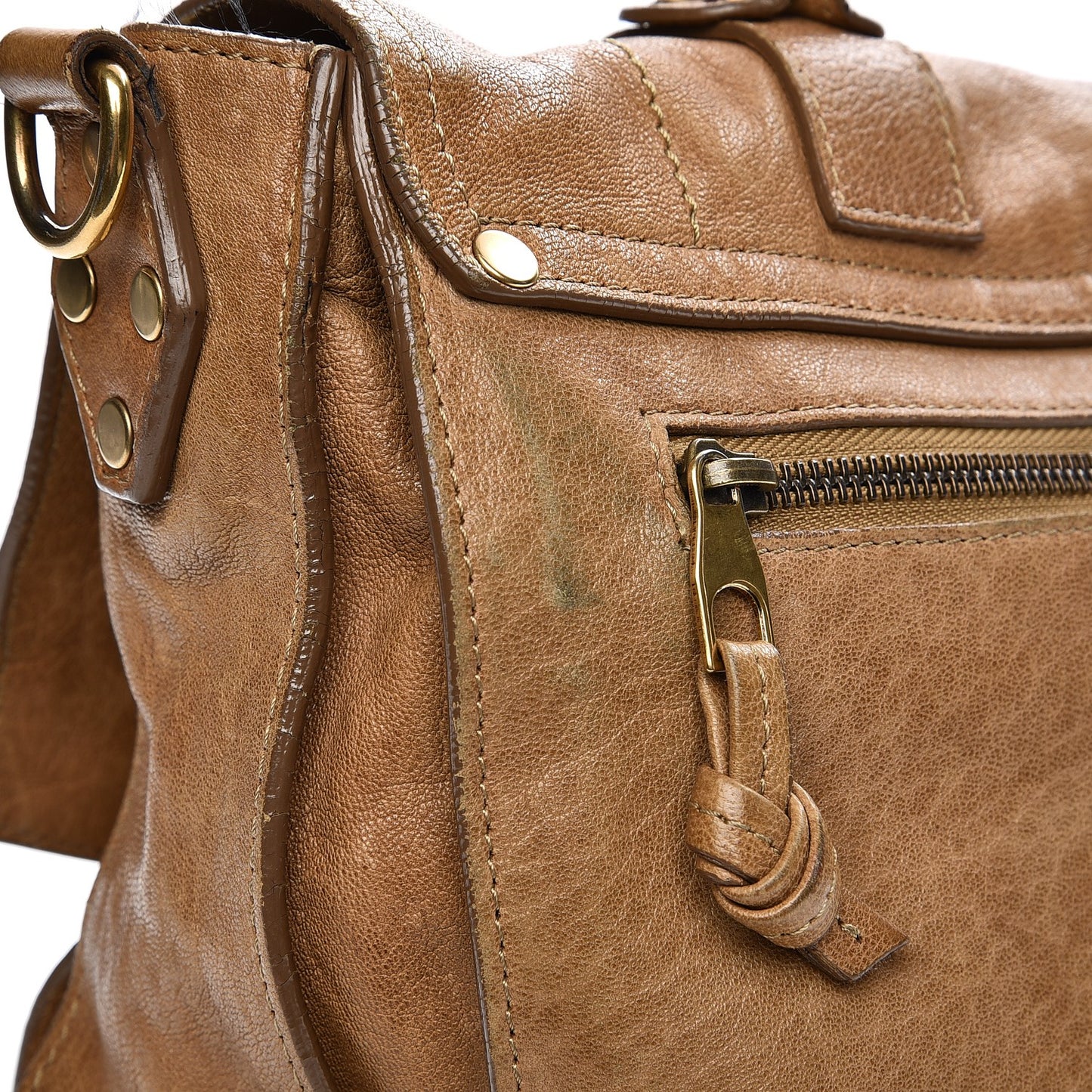 Lambskin Large PS1 Satchel Saddle