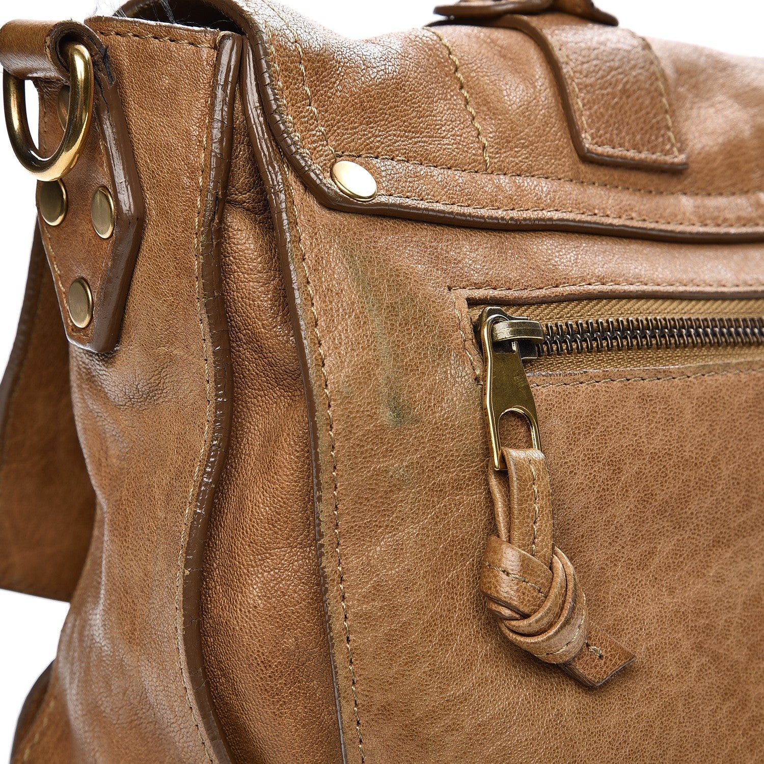 Proenza Schouler Lambskin Large PS1 Satchel Saddle 14 of 21