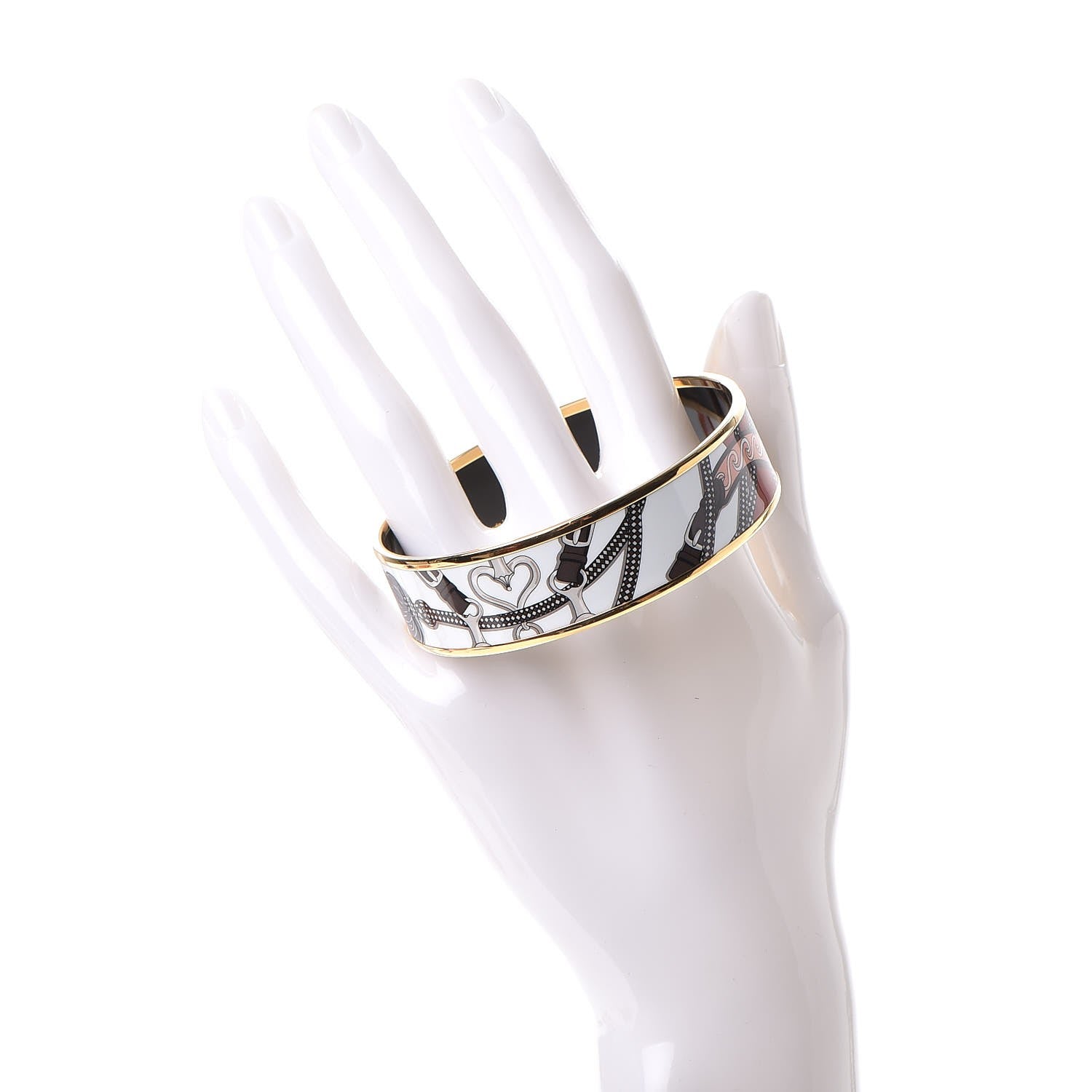 Hermes Enamel Printed Wide Festival des Amazones Bracelet 65 Collectionneur 2 of 6