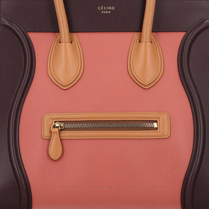 Celine Smooth Calfskin Bullhide Tri-Color Luggage Terracotta 7 of 12