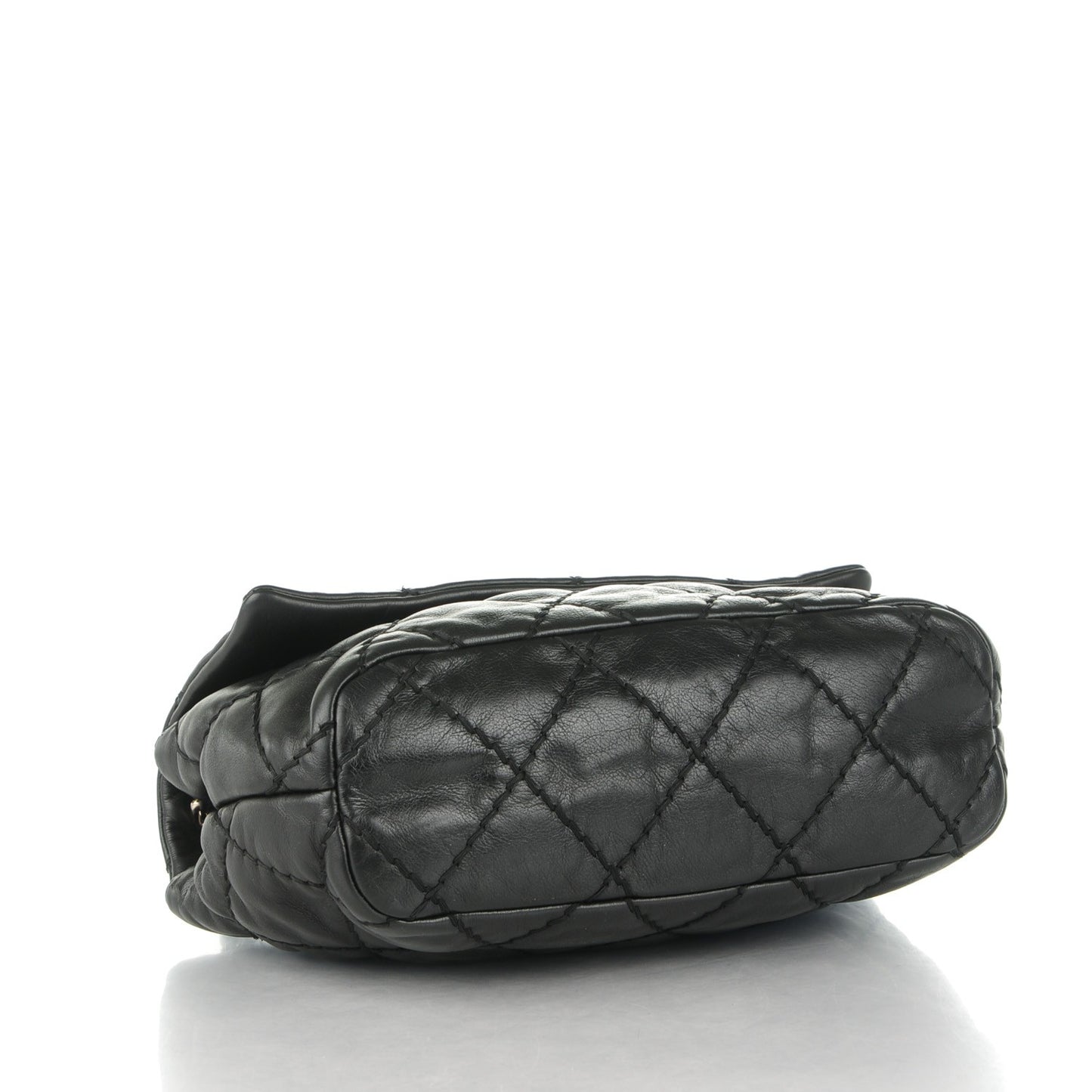Calfskin Quilted Small Love Me Tender Flap Black