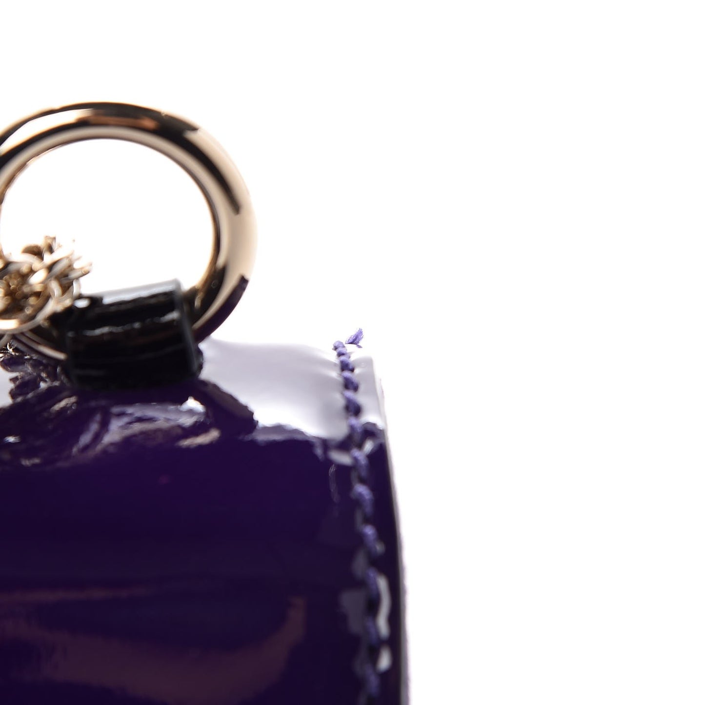 Patent Mini Glam Lock Rockstud Flap Purple